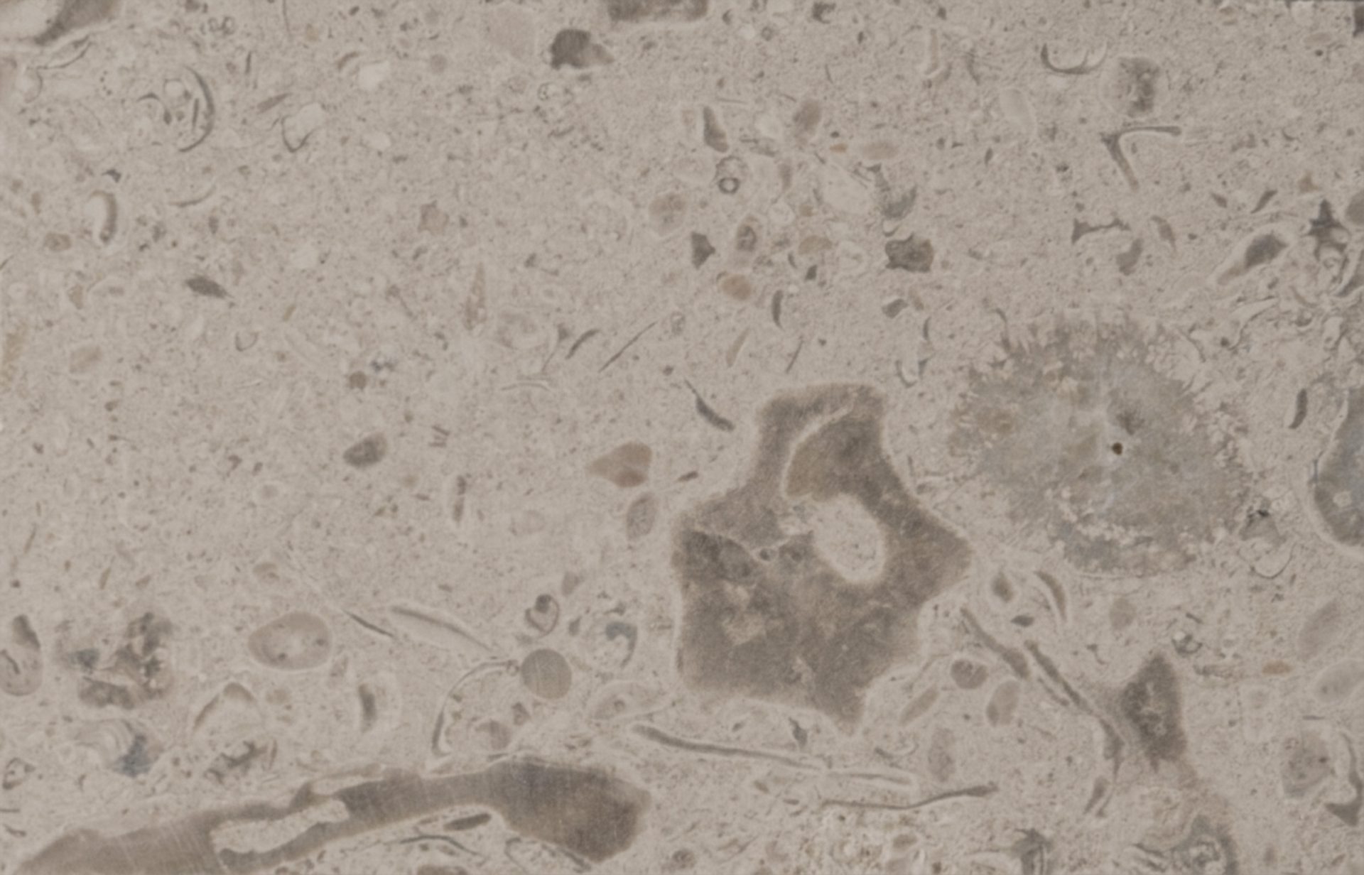 Honed natural stone finish